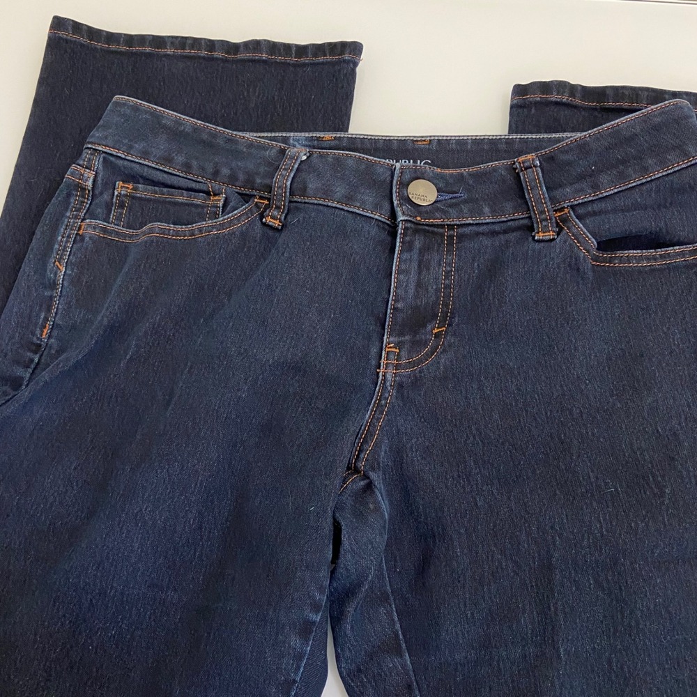 Banana Republic Curvy Bootcut Jeans Dark Wash Denim Women's Size 29 (30) READ